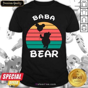 Pretty Baba Bear Disney Vintage Retro Shirt