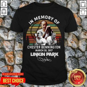 Top In Memory Of Chester Bennington March 20 2017 Linkin Park Signature Vintage Shirt