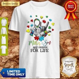 Nice Mother & Son Best Friends For Life Awareness Autism Shirt