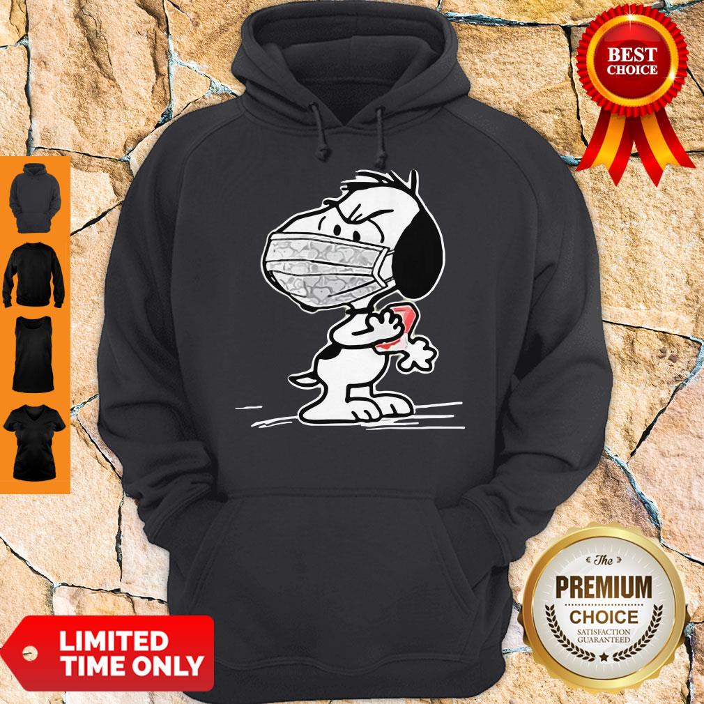 Funny Snoopy Wearing Mask Wash Your Damn Hands Shirt
