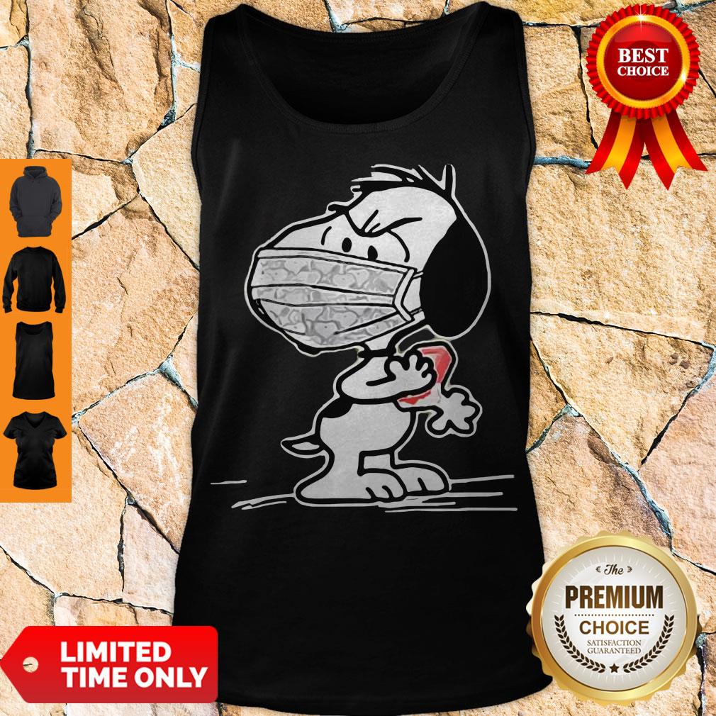 Funny Snoopy Wearing Mask Wash Your Damn Hands Shirt