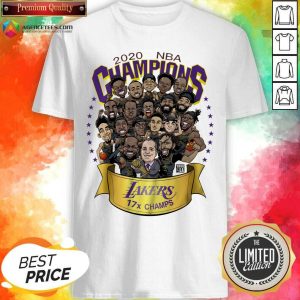 Top Good 2020 Nba Champions Los Angeles Lakers 17 Champs Cartoon Shirt