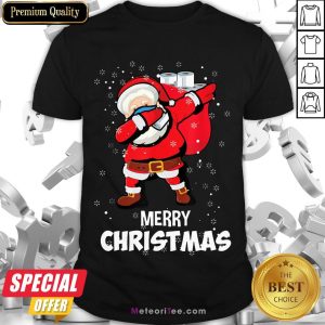 Funny Santa Dabbing Mask Toilet Paper Funny Christmas Shirt