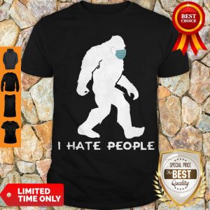 Premium Bigfoot Mask I Hate People Coronavirus Shirt