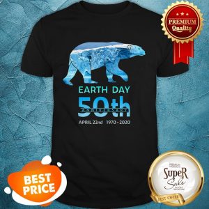 Polar Bear Earth Day 50th Anniversary April 22nd 1970-2020 Shirt