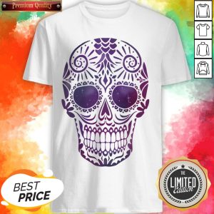 Day Of The Dead Sugar Skull In Space Shirt