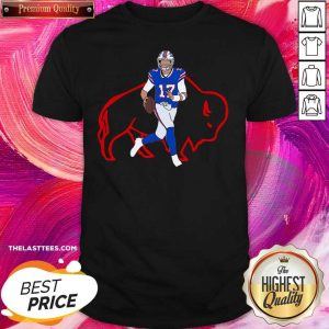 Nice Buffalo Bills 17 Josh Allen Rugby Ball Shirt
