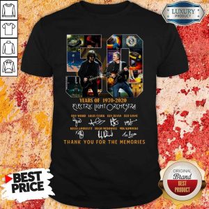 ELectric Light Orchestra 50 Years Of 1970 2020 Thank You For The Memories Signatures Shirt