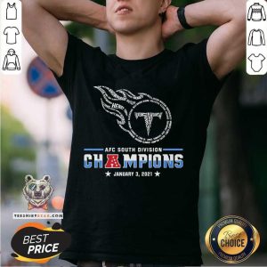 Hot Tennessee Titans AFC South Division Champions January 3 2021 Shirt