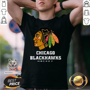 Nice Logo NHL Chicago Blackhawks Hockey Shirt