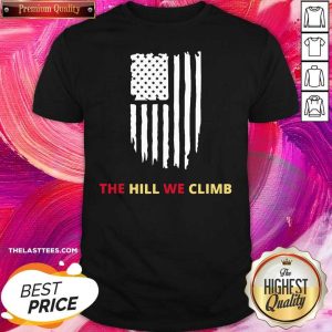 Official Hill We Climb Distressed American Flag Shirt