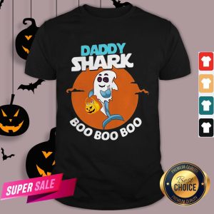 Daddy Shark Ghost Boo Boo Boo Halloween Shirt