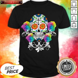 Colorful Day Of The Dead Sugar Skulls Pullover Shirt