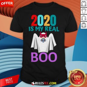 Colorful 2020 Is My Real Boo Ghost Halloween Shirt