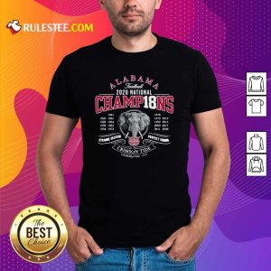 Hot Alabama Crimson Tide Football 2020 National Champions 18 Years Shirt