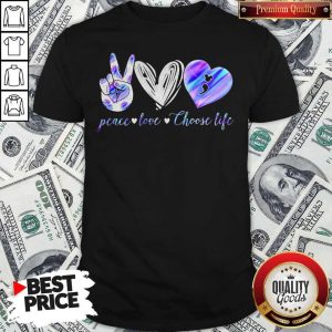 Peace Love Choose Life Mickey Mouse Shirt