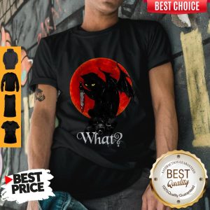 Top Black Cat Skull Moon What Shirt