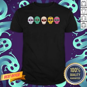 Sugar Skull Rainbow Day Of The Dead Shirt