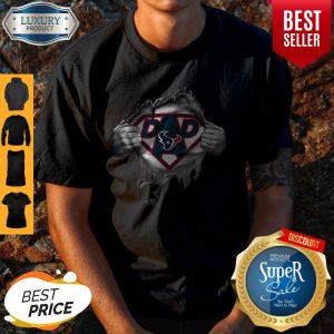 Funny Blood Inside Me Dad Houston Texans NFL Logo Shirt