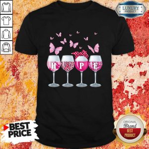 Wine Hope Breast Cancer Shirt