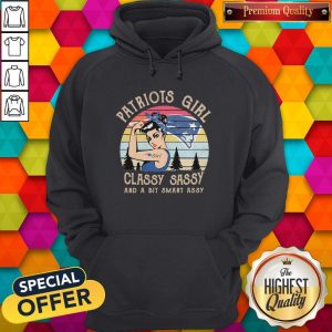 Patriots Girl Classy Sassy And Bit Smart Sassy Vintage Shirt