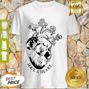 Awesome Pig And Cow Have A Heart Shirt