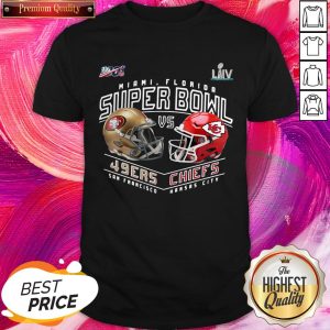 Pretty San Francisco 49ers vs Kansas City Chiefs Super Bowl Shirt