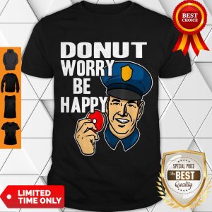 Official Donut Worry Be Happy Police Men’s Shirt