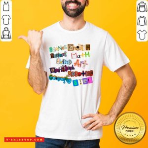 Science English History Math Art Geography Shirt