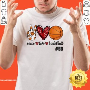 Funny Peace Love Basketball 58 Shirt