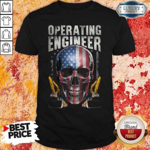 Operating Engineer Skull American Car Draw Shirt