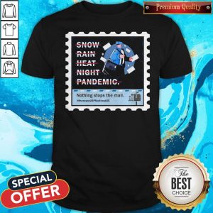 Snow Rain Heat Night Pandemio Nothing Stops The Mail Shirt