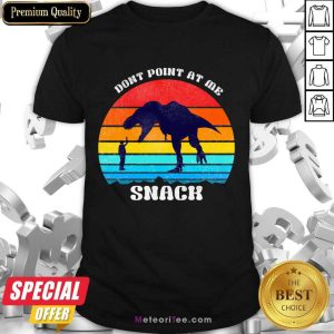 Dinosaur Don't Point At Me Snack Vintage Shirt
