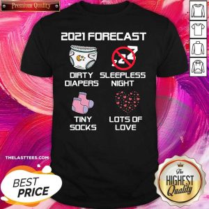 Hot 2021 Forecast Baby Expecting Pregnancy Announcement Shirt