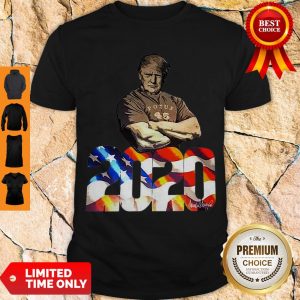 Top Donald Trump Potus 45 2020 Signature American Flag Shirt