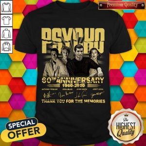 Psycho 60th Anniversary 1960 – 2020 Signature Thank You For The Memories Shirt