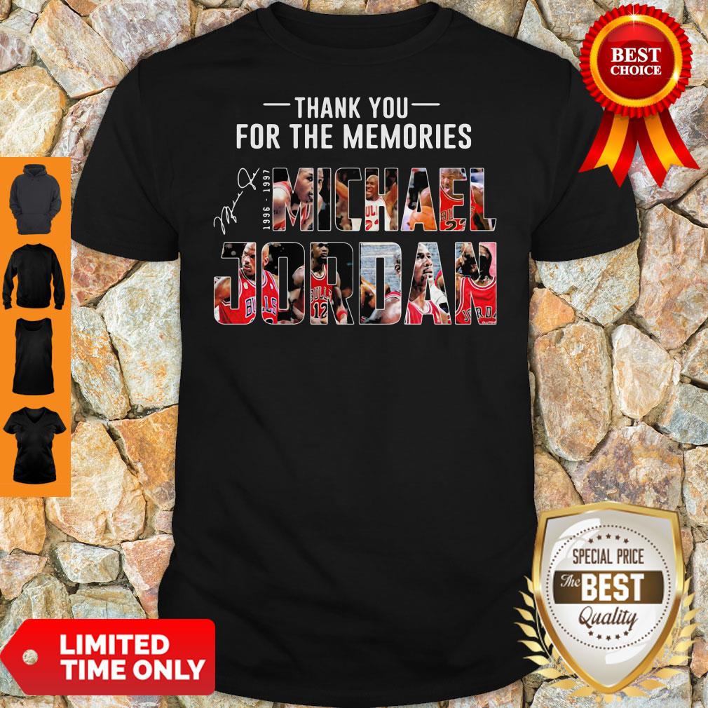 Michael Jordan 1996 1997 Thank You For The Memories Signature Shirt