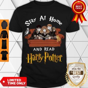 Top Stay At Home And Read Harry Potter Tee Shirt
