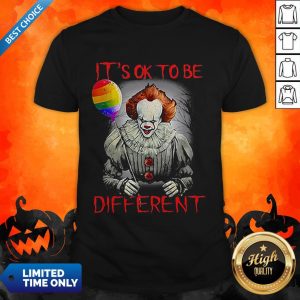 IT’s Ok To Be Different LGBT Balloon Pennywise Shirt