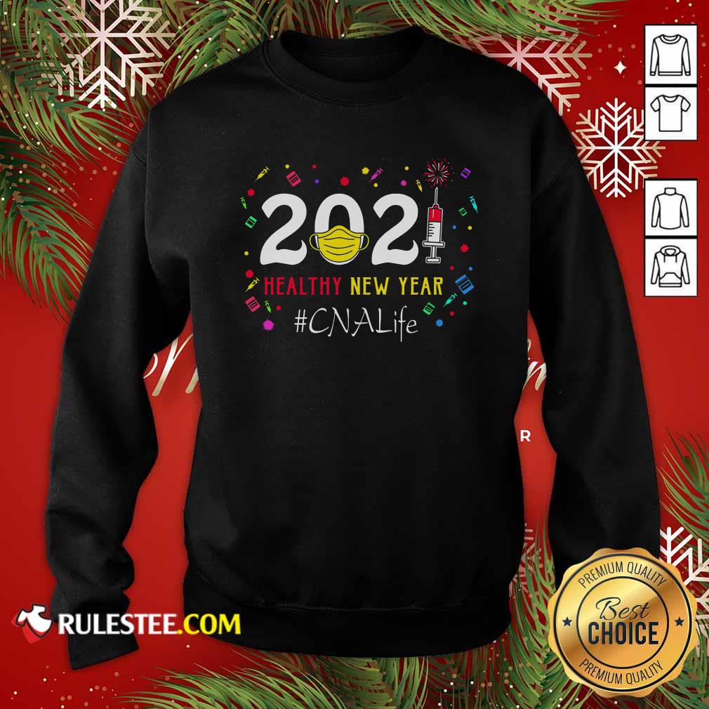 Awesome 2020 Mask Vaccine Healthy New Year Cna Life Shirt