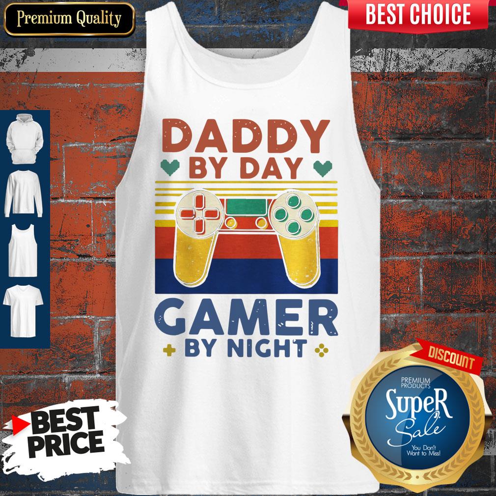 Awesome Daddy By Day Gamer By Night Vintage Shirt