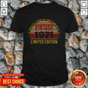 Top 50 Year Old 50th Birthday Decorations 1971 Vintage Retro Shirt
