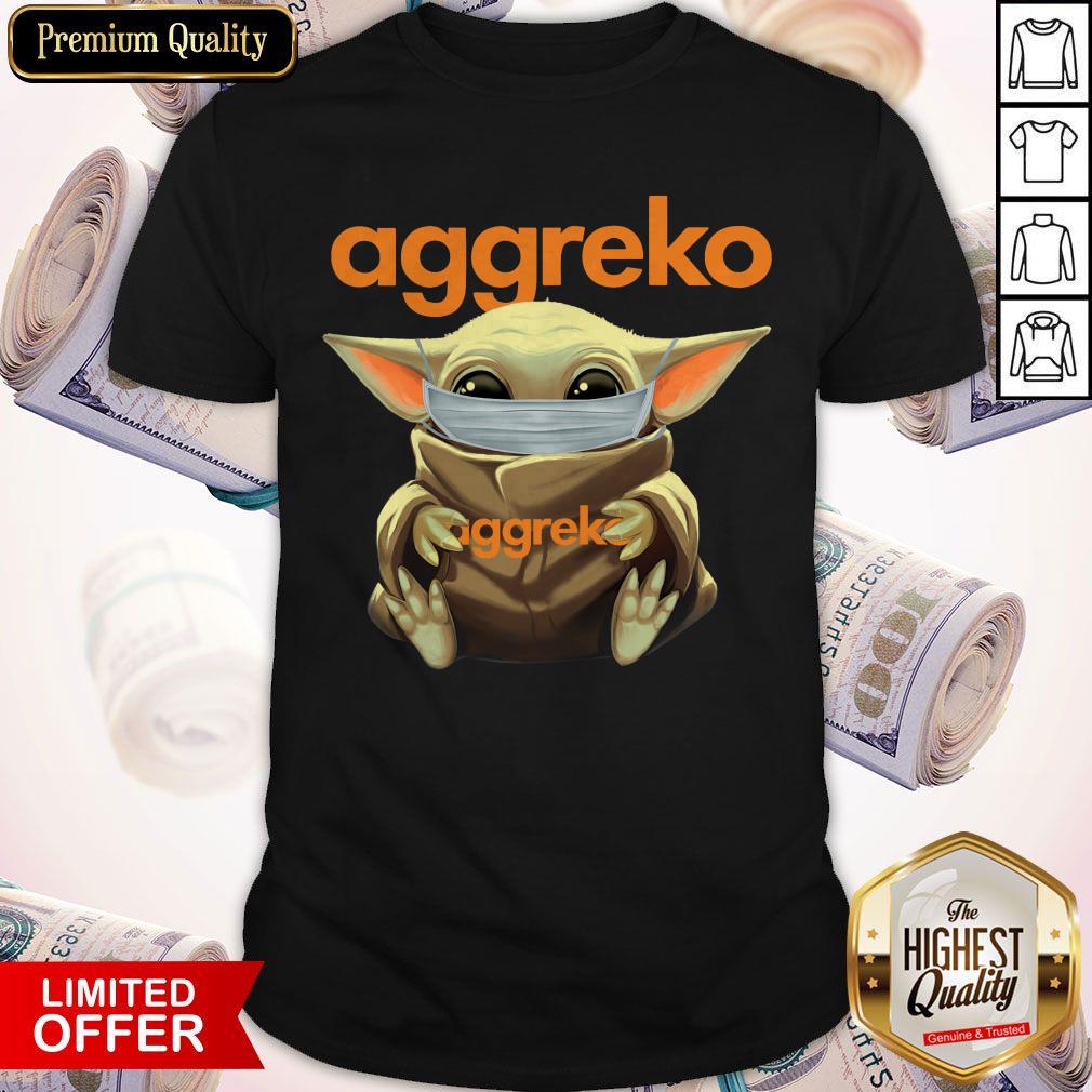 Baby Yoda Face Mask Hug Aggreko Shirt