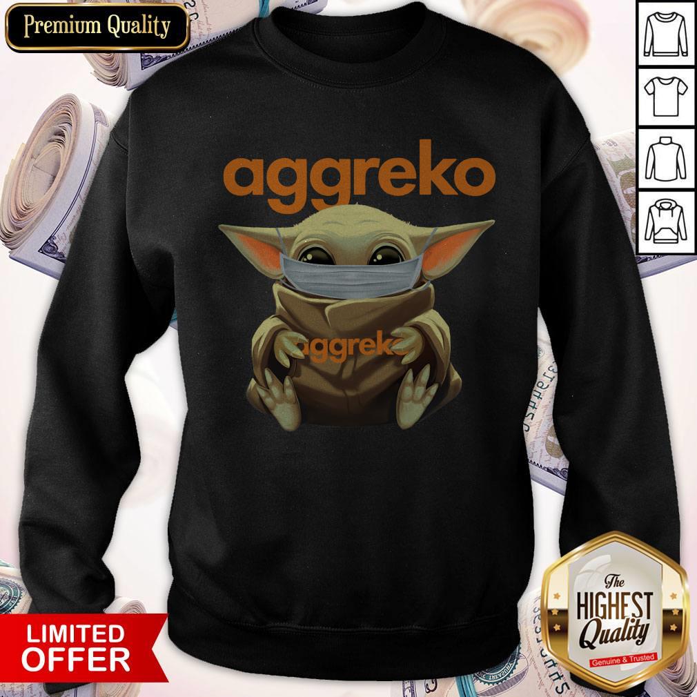Baby Yoda Face Mask Hug Aggreko Shirt
