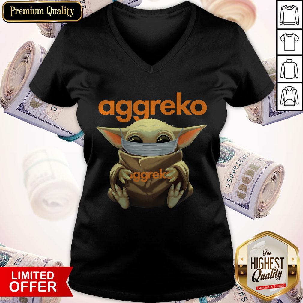 Baby Yoda Face Mask Hug Aggreko Shirt