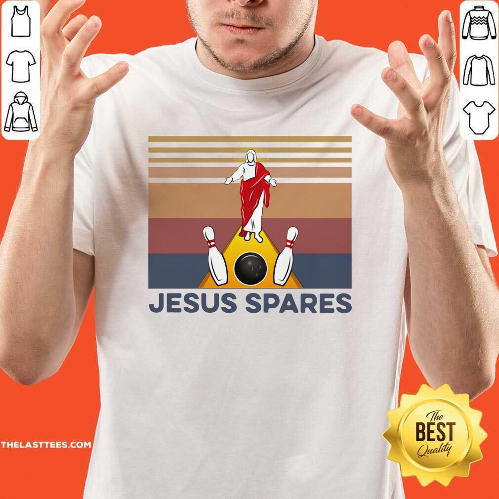 Beautiful Jesus Spares Bowling Vintage Retro Shirt