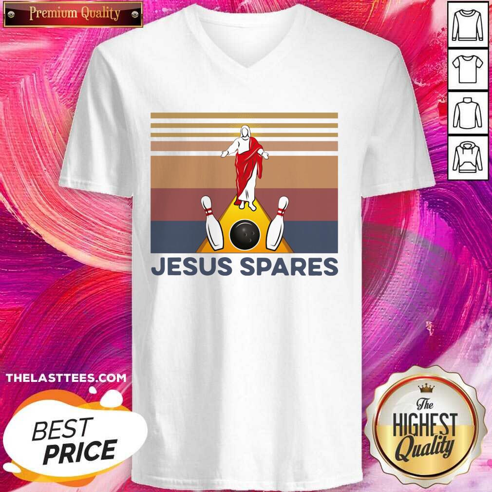 Beautiful Jesus Spares Bowling Vintage Retro Shirt