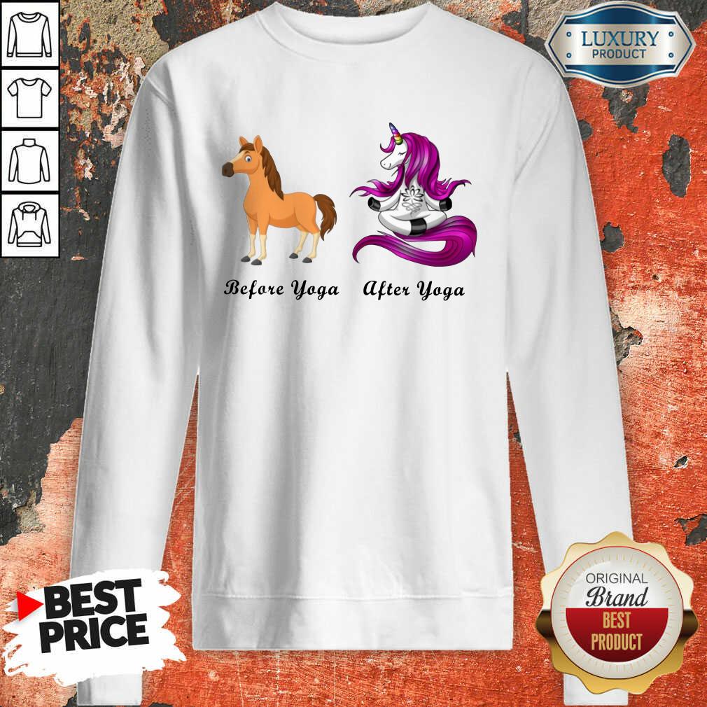Before And After Yoga Shirt