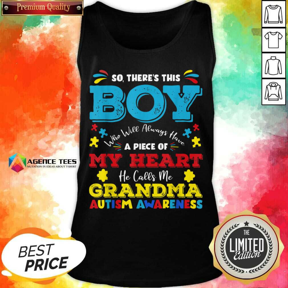 Boy Calls Me Grandma 9 Autism Awareness Shirt