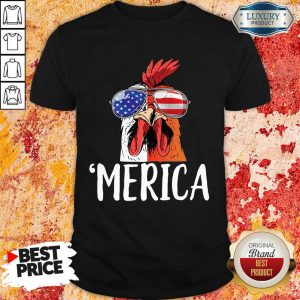 Nice Chicken Merica 4th of july Shirt